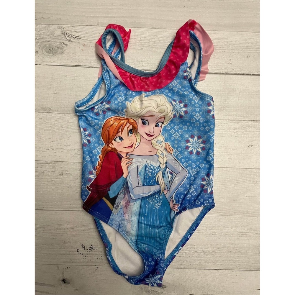 Disney Frozen Anna and Elsa one piece Swimsuit girls 2T